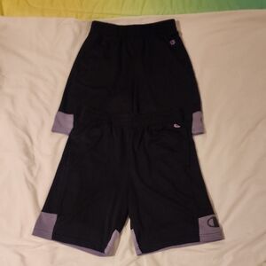 Champion Kids Black and Gray Athletic Shorts. Lot Of 2. Size 14/16